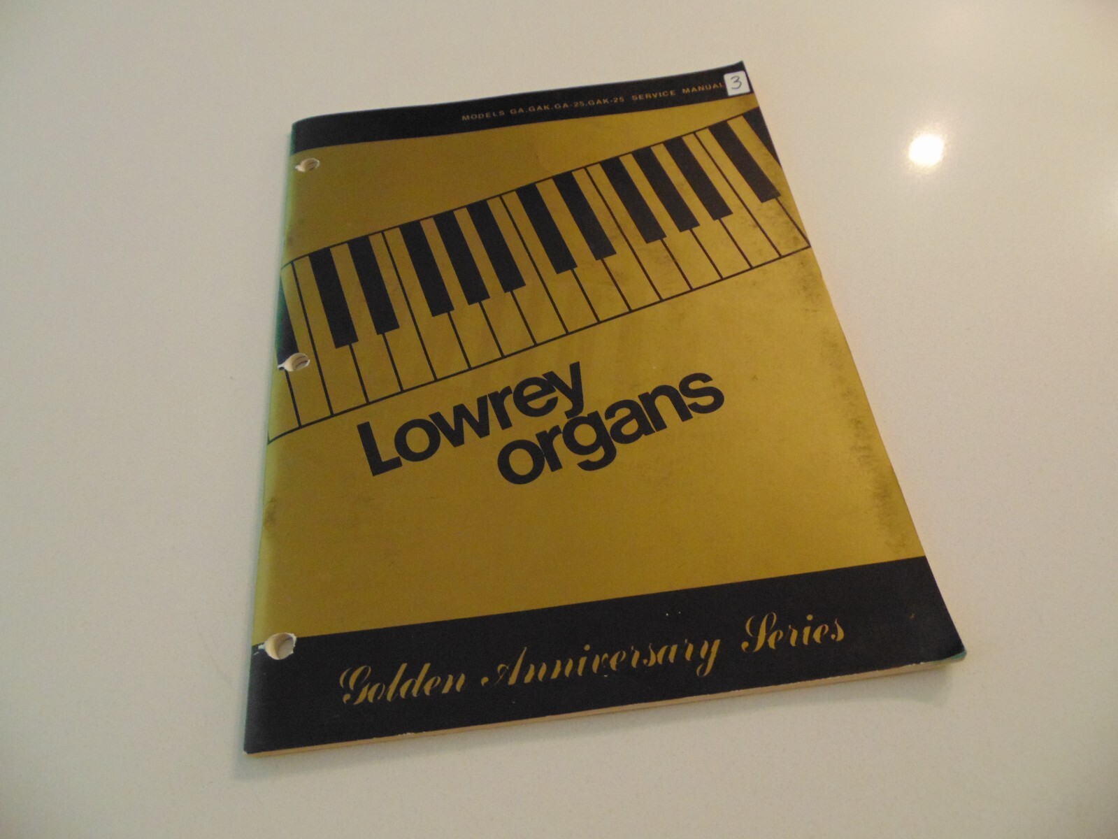Lowrey Organ GA GAK GA-25 GAK-25 Golden Anniversary Service Manual Schematics