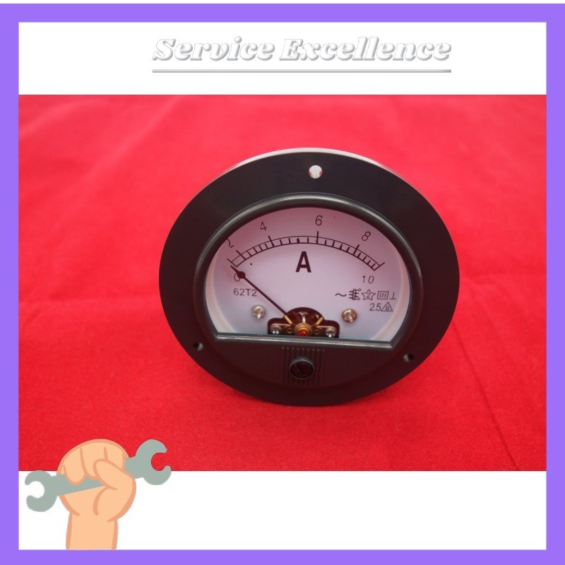 NEW 1X AC0-10A ROUND Analog Ammeter Panel AMP Current Meter Dia. 90mm direct Con