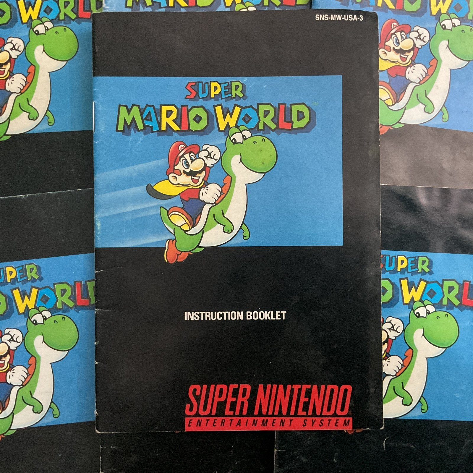Super Mario World SNES Super Nintendo Instruction Manual Only