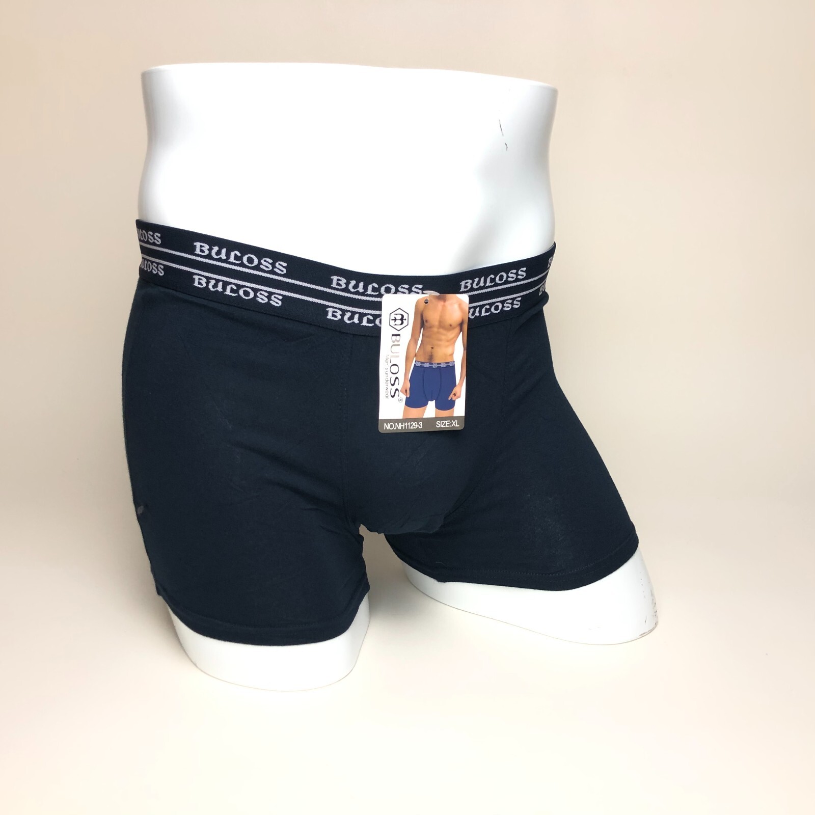 Mens Cotton Boxer Briefs Breathable Underwear Trunks Underpants