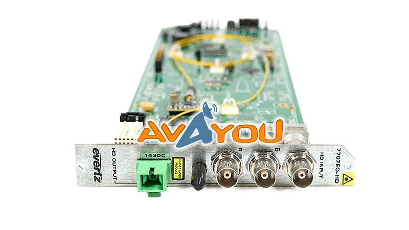 Evertz 7707EO43-HD-AP Fiber Electrical to Optical Converter 1430nm FP laser +3RU