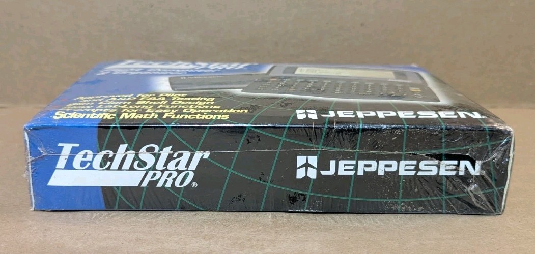 Jeppesen TechStar PRO Electronic Flight Computer Pilot E6B Calculator