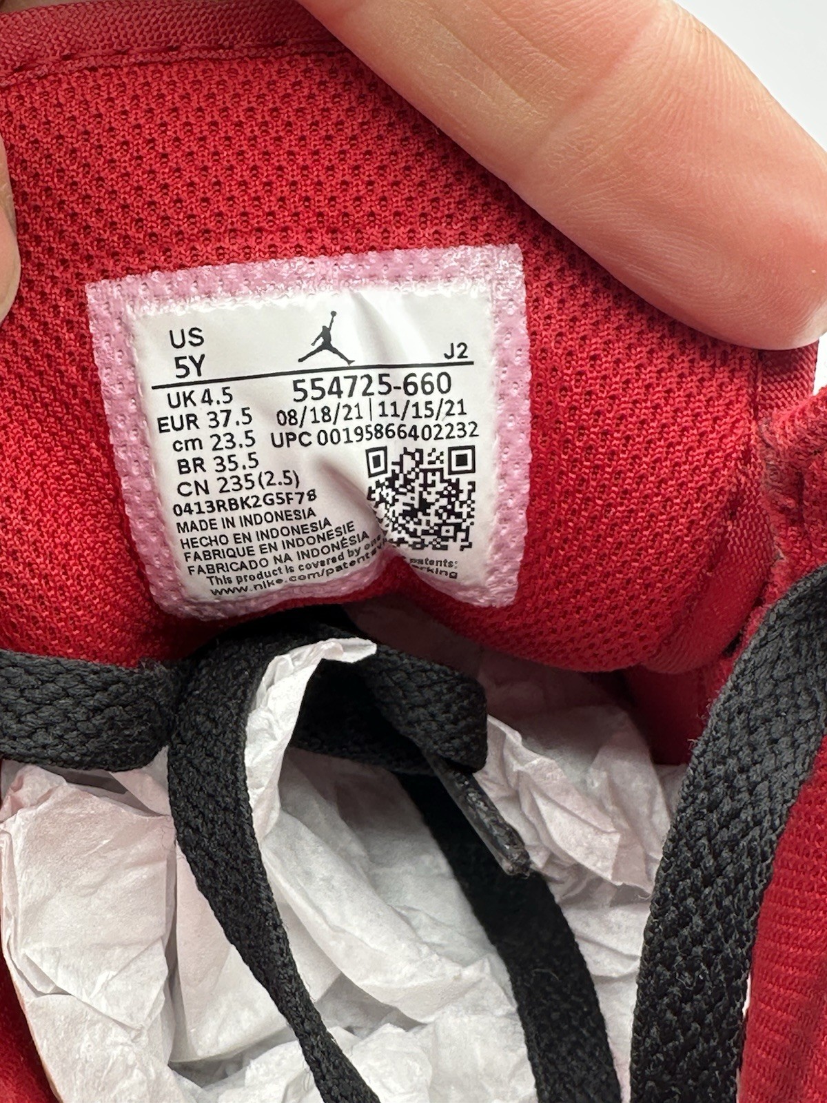 Jordan 1 Mid Reverse Bred (2021) Size 5Y