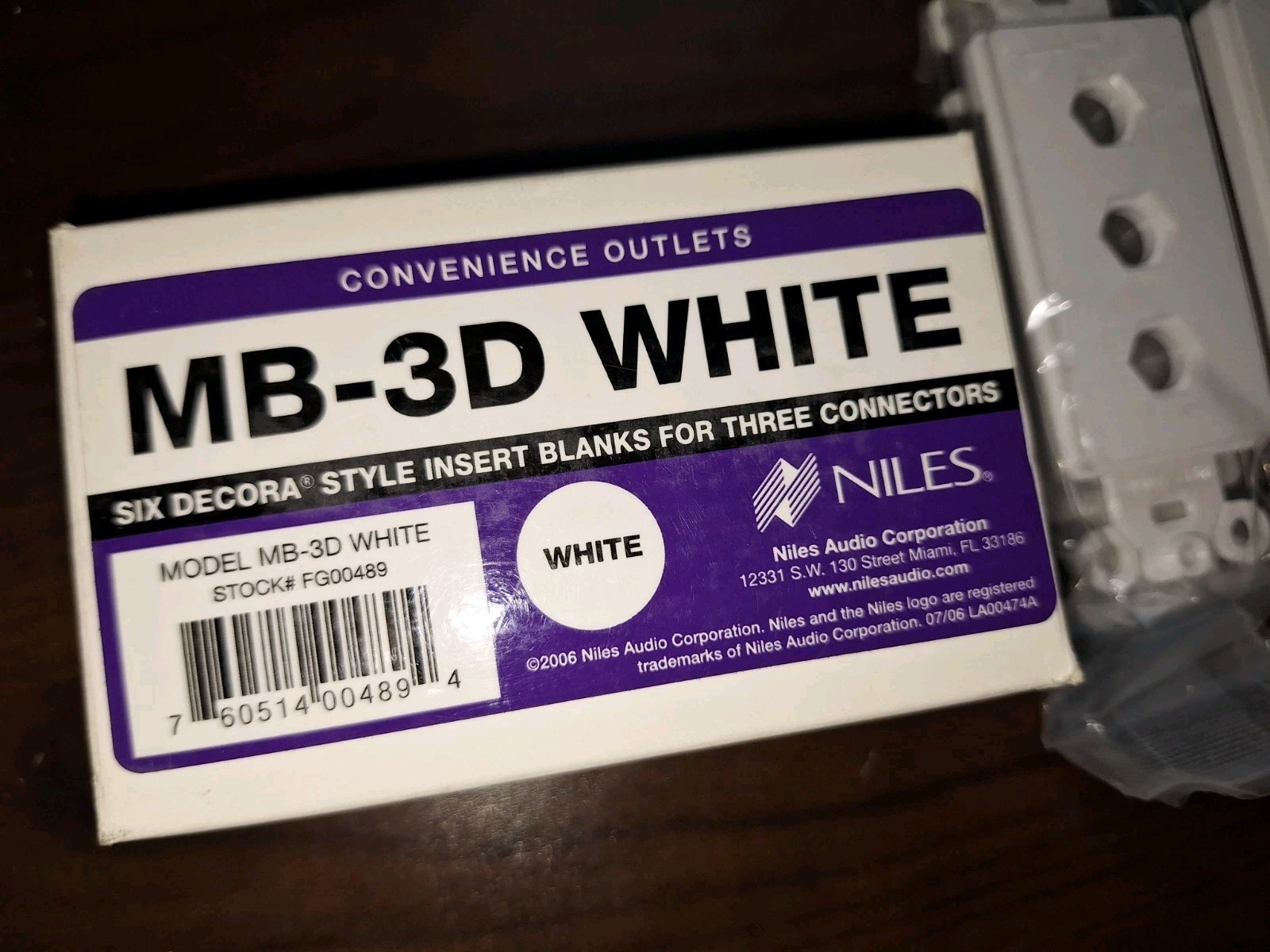 Niles Audio MB-3D White box Of 6 Plates New Old Stock