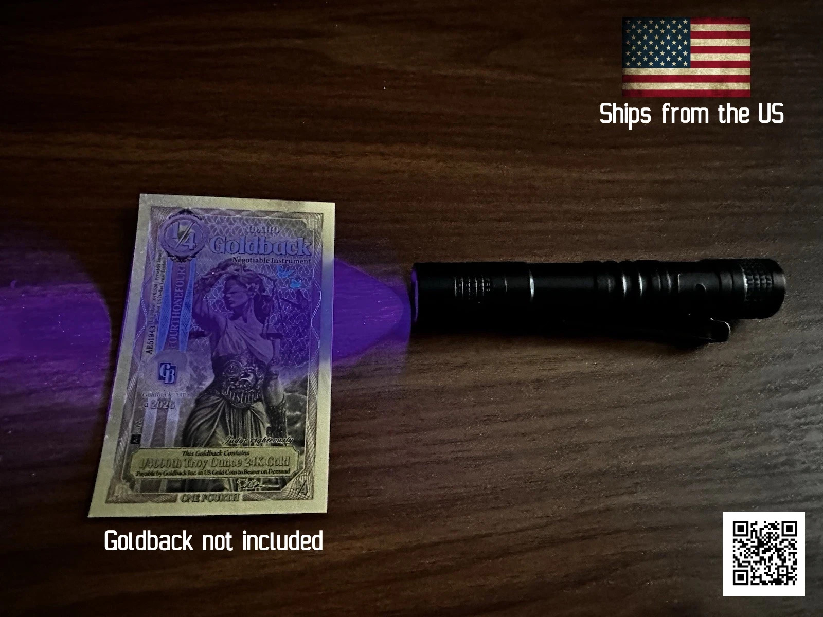 1x 395nm UV Ultraviolet Pen With Clip Portable UV Light