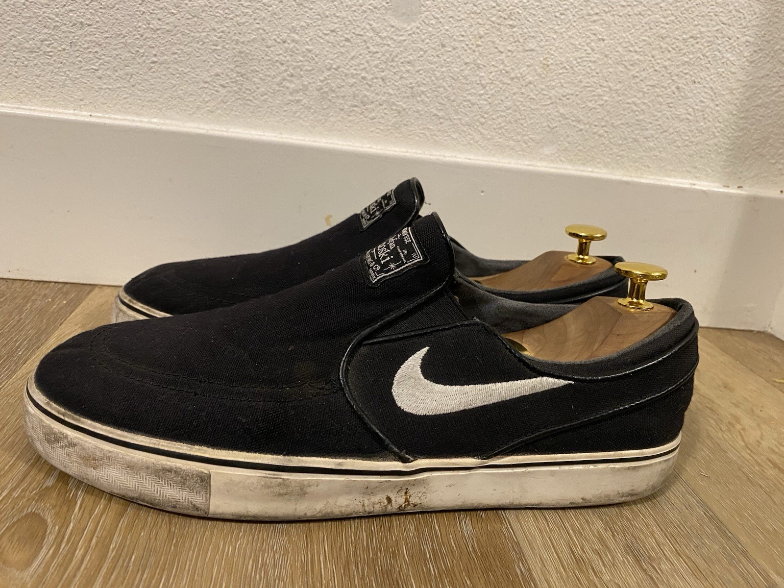 Nike SB Stefan Janoski Black Skateboarding Shoes Men's US 10 D Medium Width