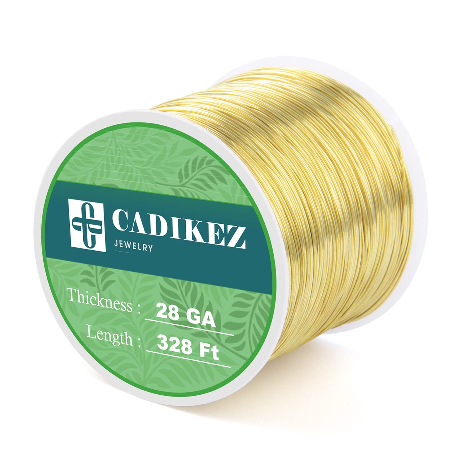 [328 Feet] 26 Gauge Craft Wire Jewelry Wire 100M/0.4Mm Gold Plated Thin Brass Wi