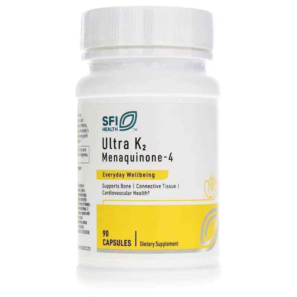 Vitamin K2 Supplement 15mg 90 Capsules Hypoallergenic Klaire Labs Health