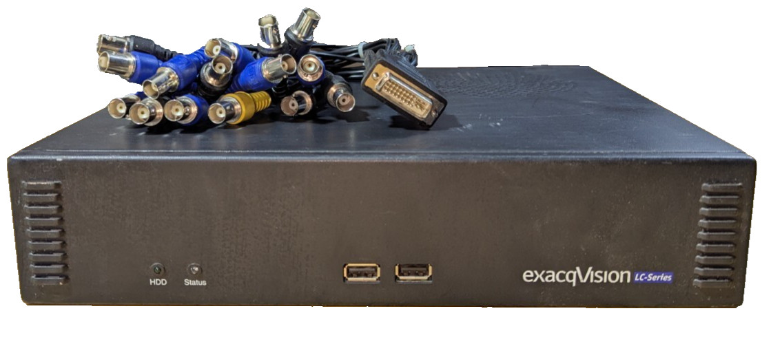 NO POWER SUPPLY UNTESTED ExacqVision lc series 1604-48-1000-lc DVR 1TB, 2GB DDR3