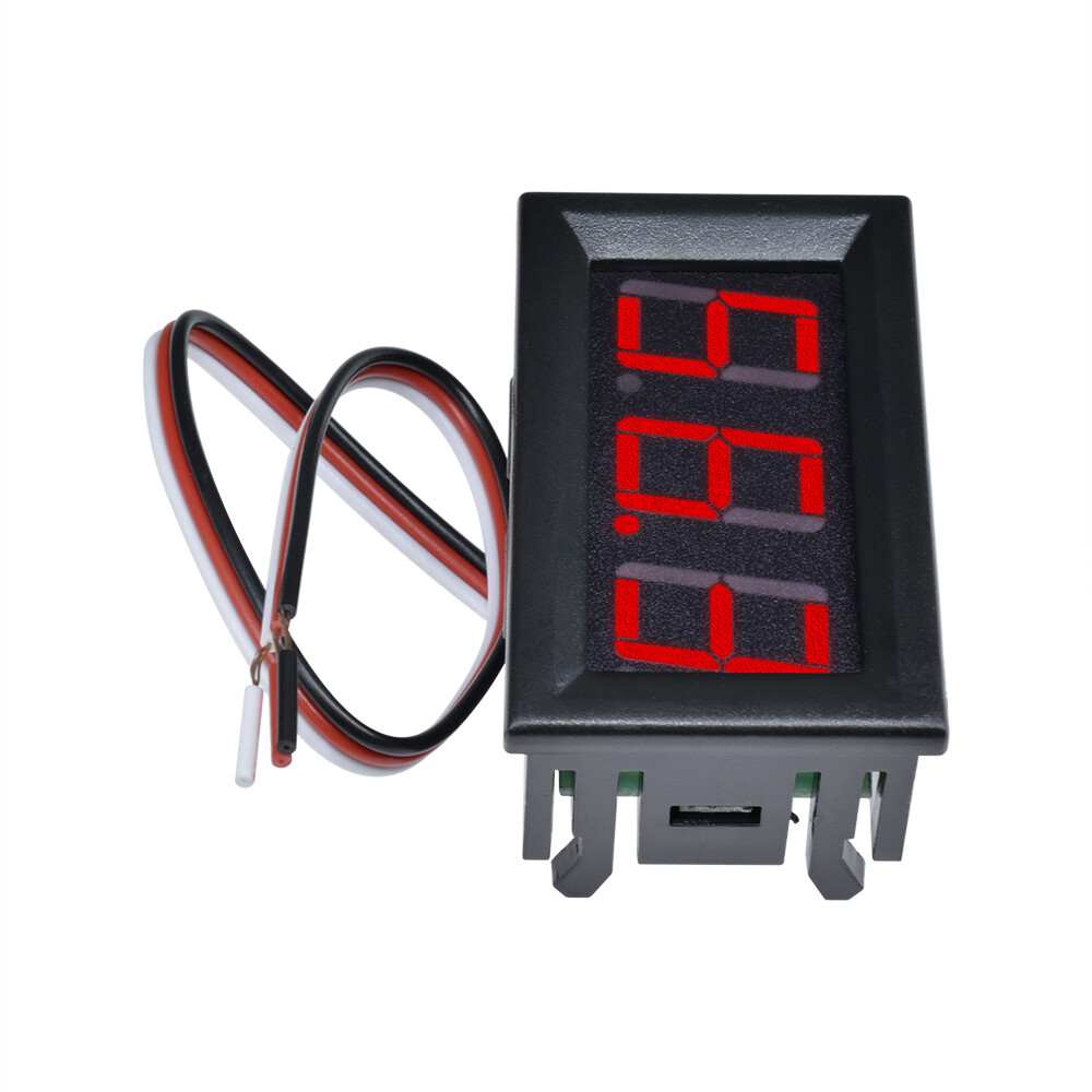 DC 0-99.9V Mini Red LED Display Voltage Panel Meter Digital Voltmeter Three Wire