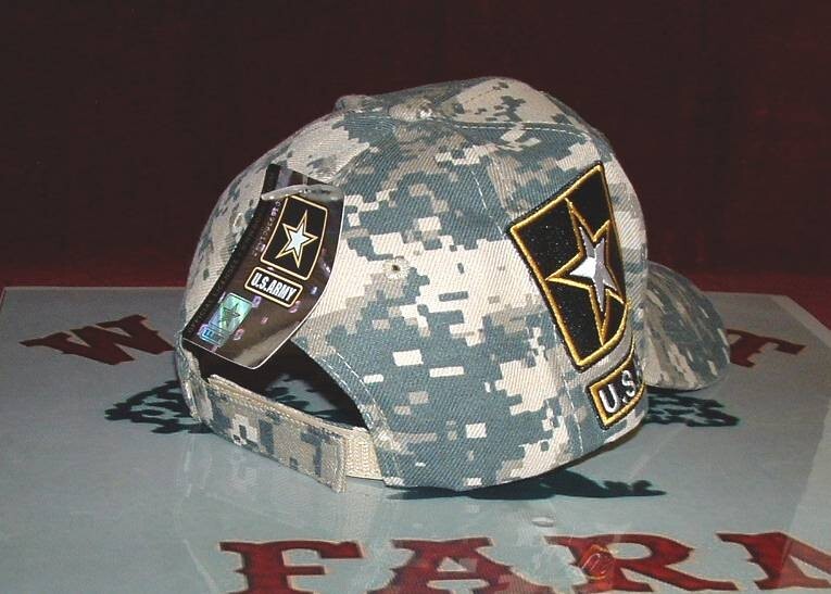 US Army Veteran Digital Camouflage Military Licensed 3D Bold Embroidery Ball Cap