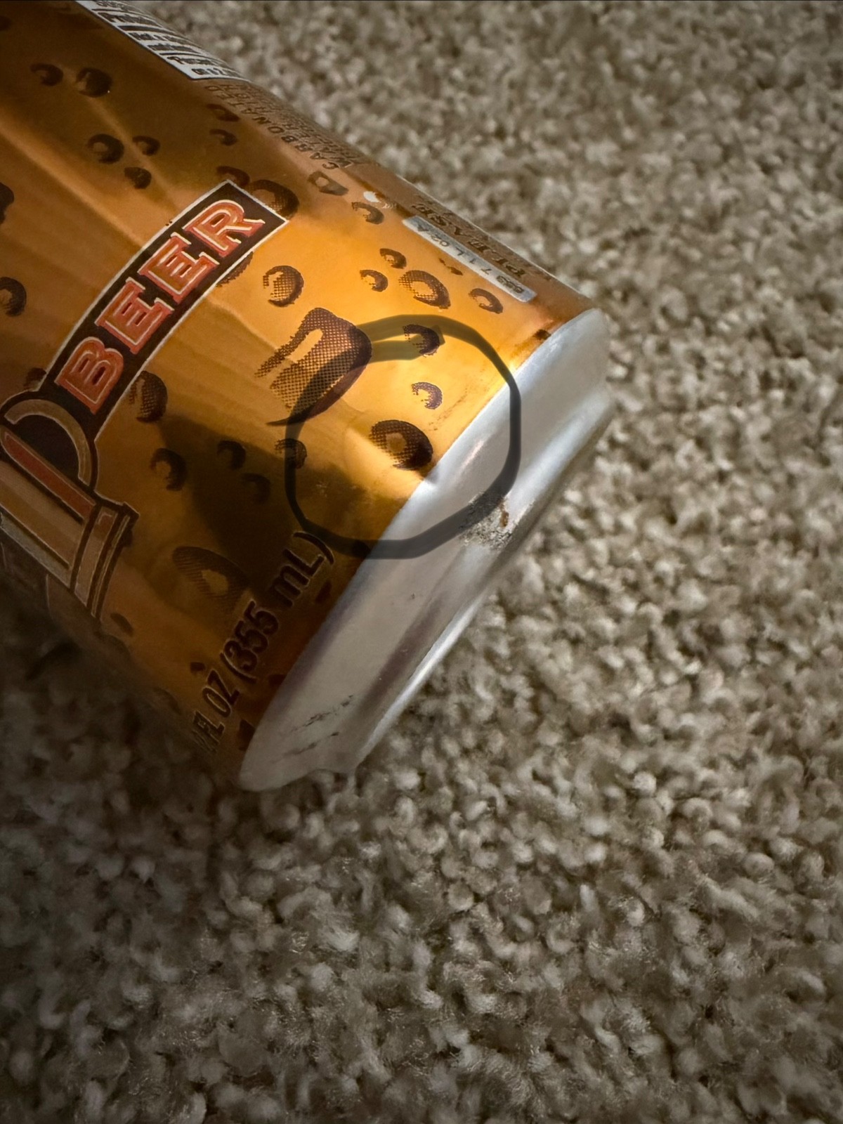 Four A&W Root Beer cans from the 1990's 12oz each