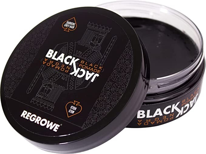 Regrowe Black Jack Pomade | Pomada Cubre Canas para Barba y Cabello