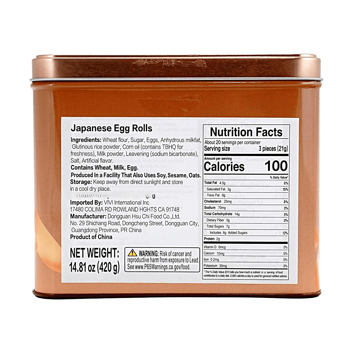New Original Egg Rolls Canned 14.8 oz