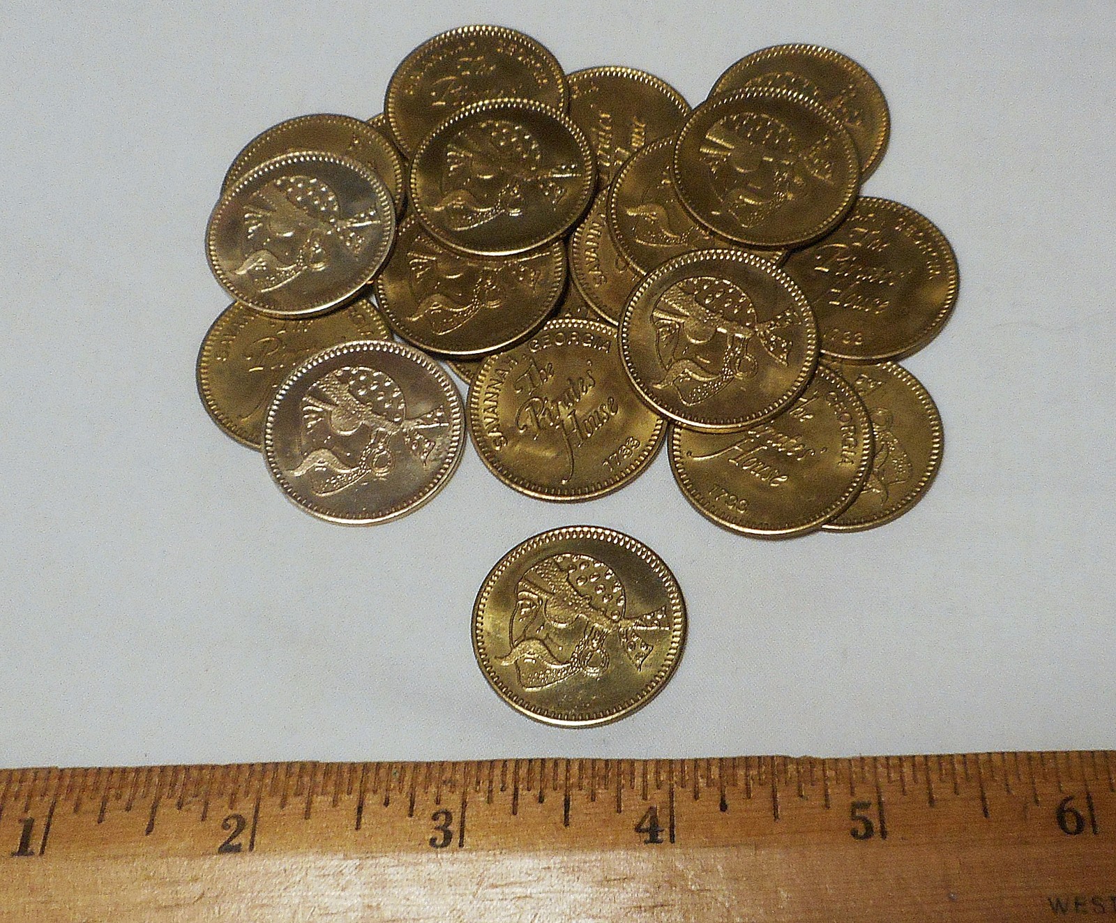 The Pirates' House 1773 Savannah Georgia Restaurant Souvenir Token Coin Doubloon