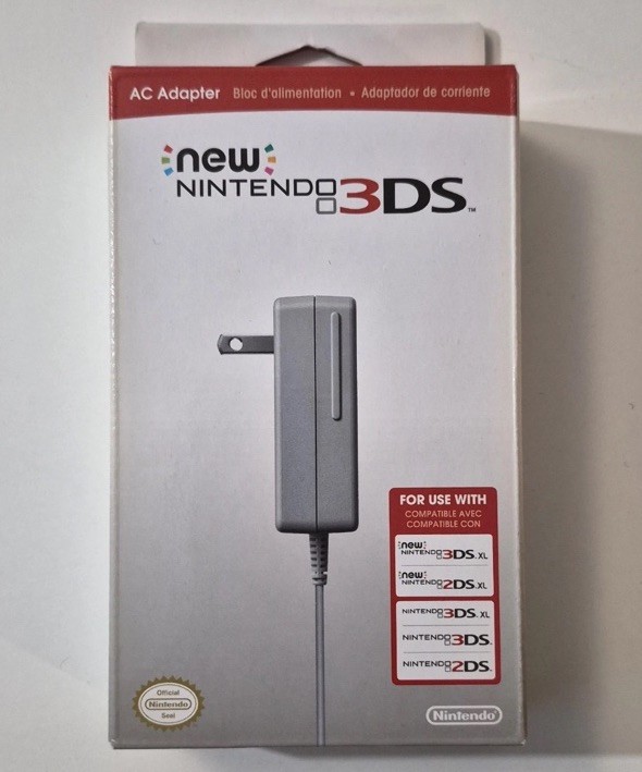 Official OEM AC Adapter for Nintendo 3DS/2DS - Brand New In Box