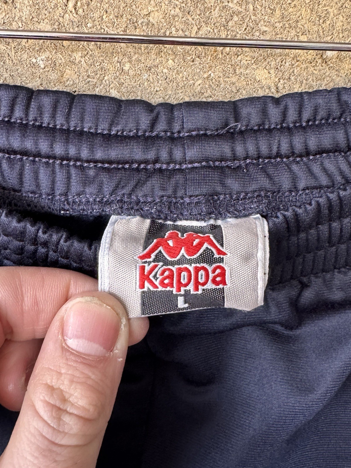 Mens Kappa Navy Causal Jogging Bottoms Size Large