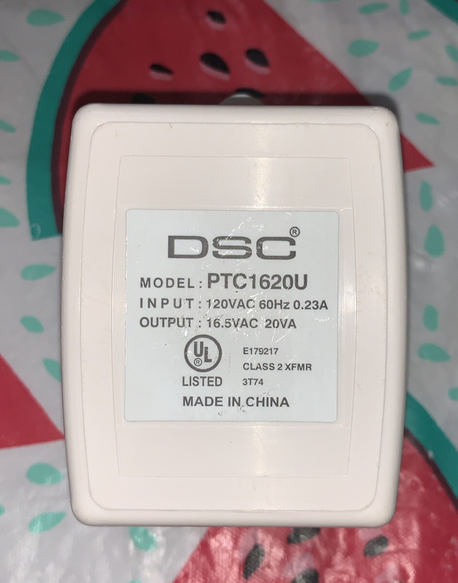 DSC PTC1620U 16.5VAC 20VA Power Supply Transformer Class 2