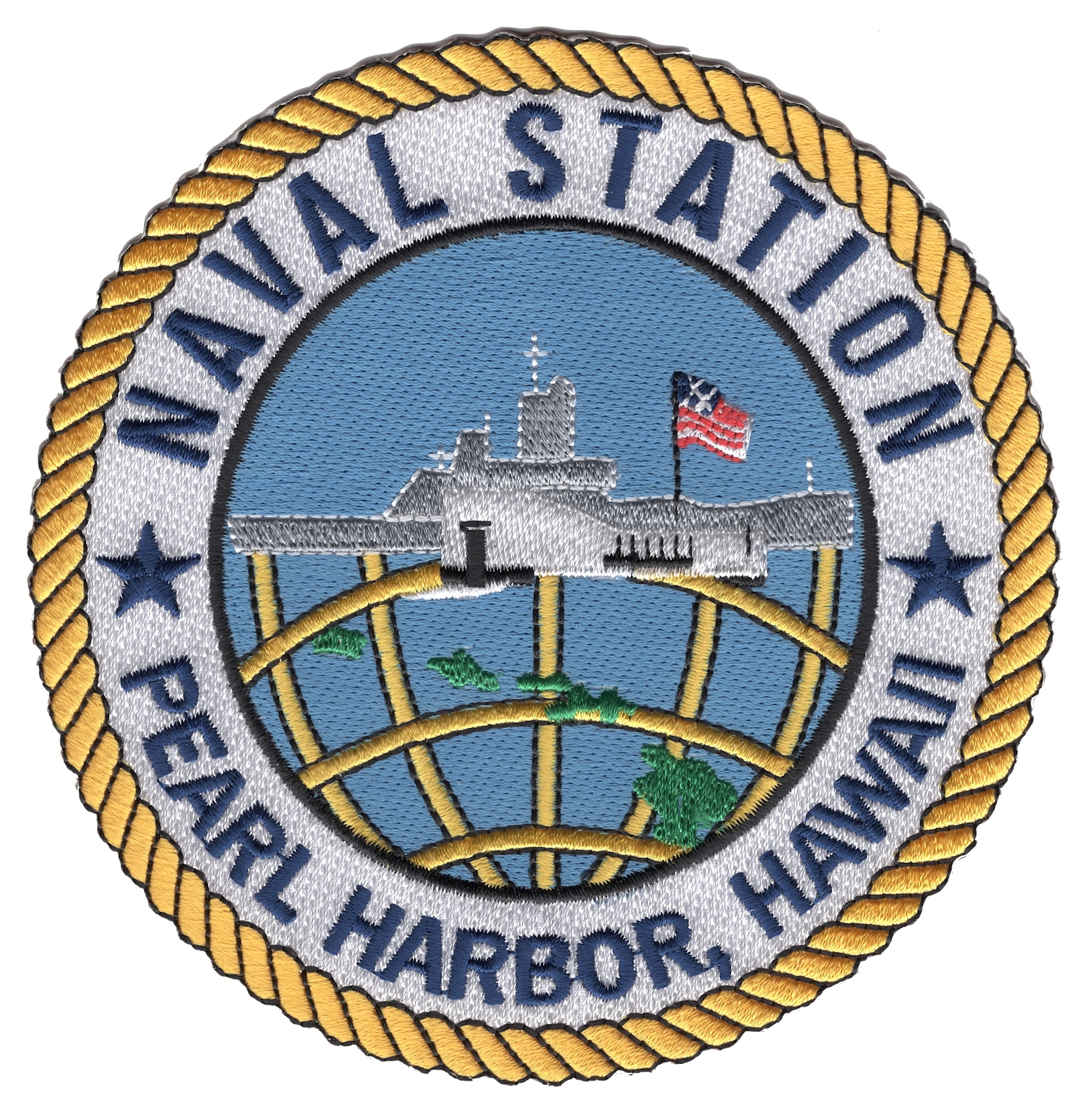 Naval Station Pearl Harbor Hawaii Patch - Version A