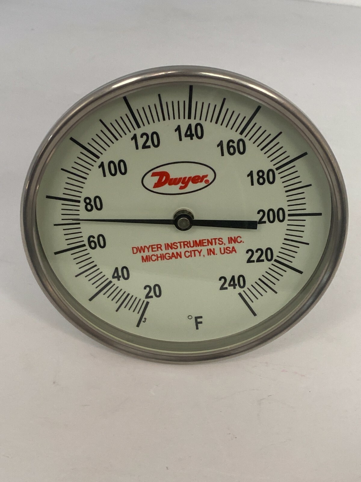DWYER INSTRUMENTS GBTB590141 Bimetal Thermom,5 In Dial,20 to 240F 1/2 IN NPT NIB