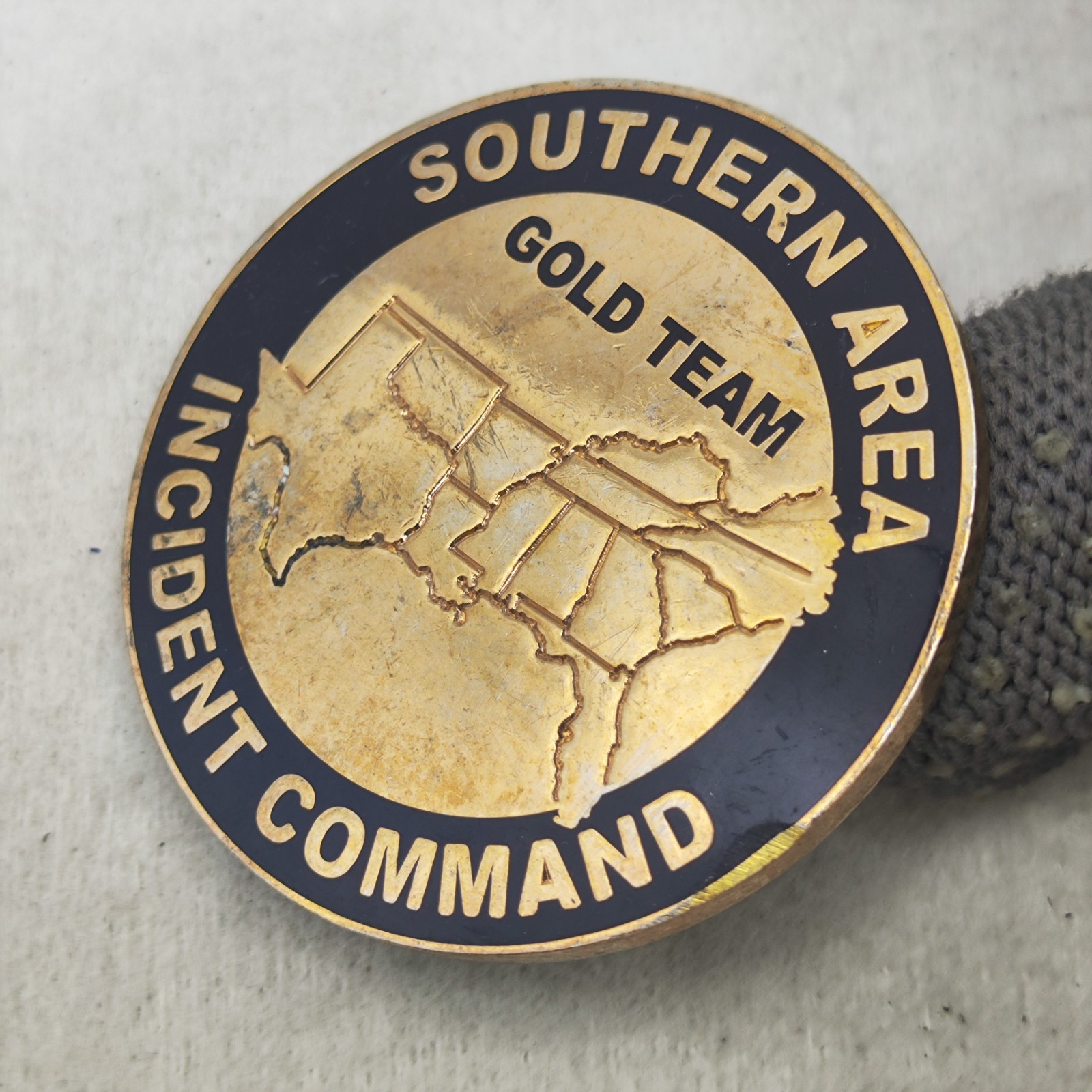 Southern Area Incident Command Gold Team Challenge Coin