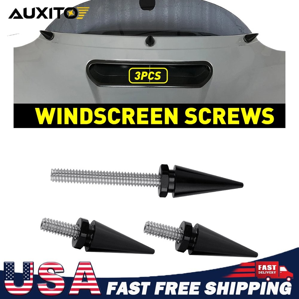 3x Fairing Windshield Windscreen Trim Bolt Screws For Harley Street Glide 14-25