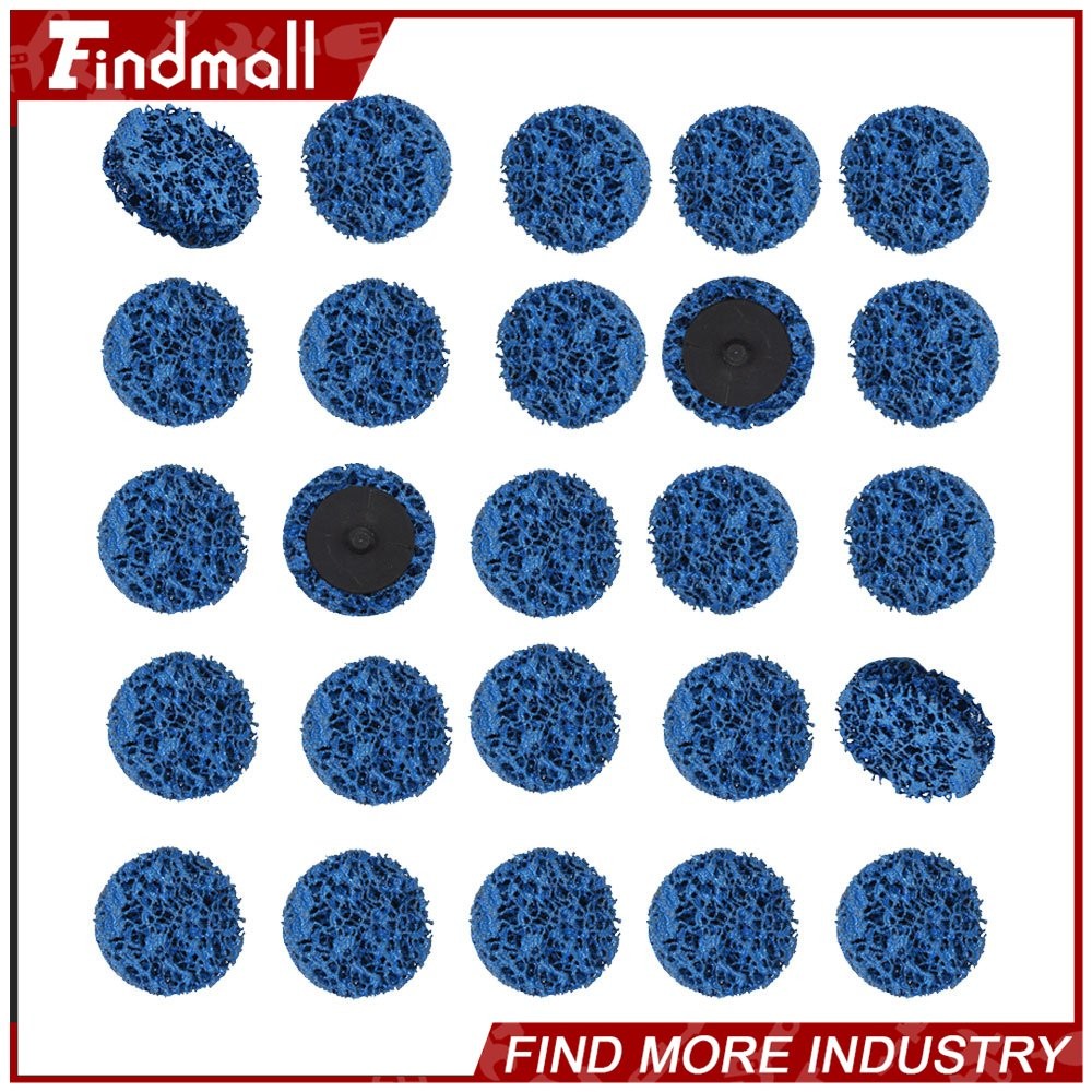 Findmall 50 PCS 2 Inch Blue Quick Change Easy Strip & Clean Disc For Paint Rust