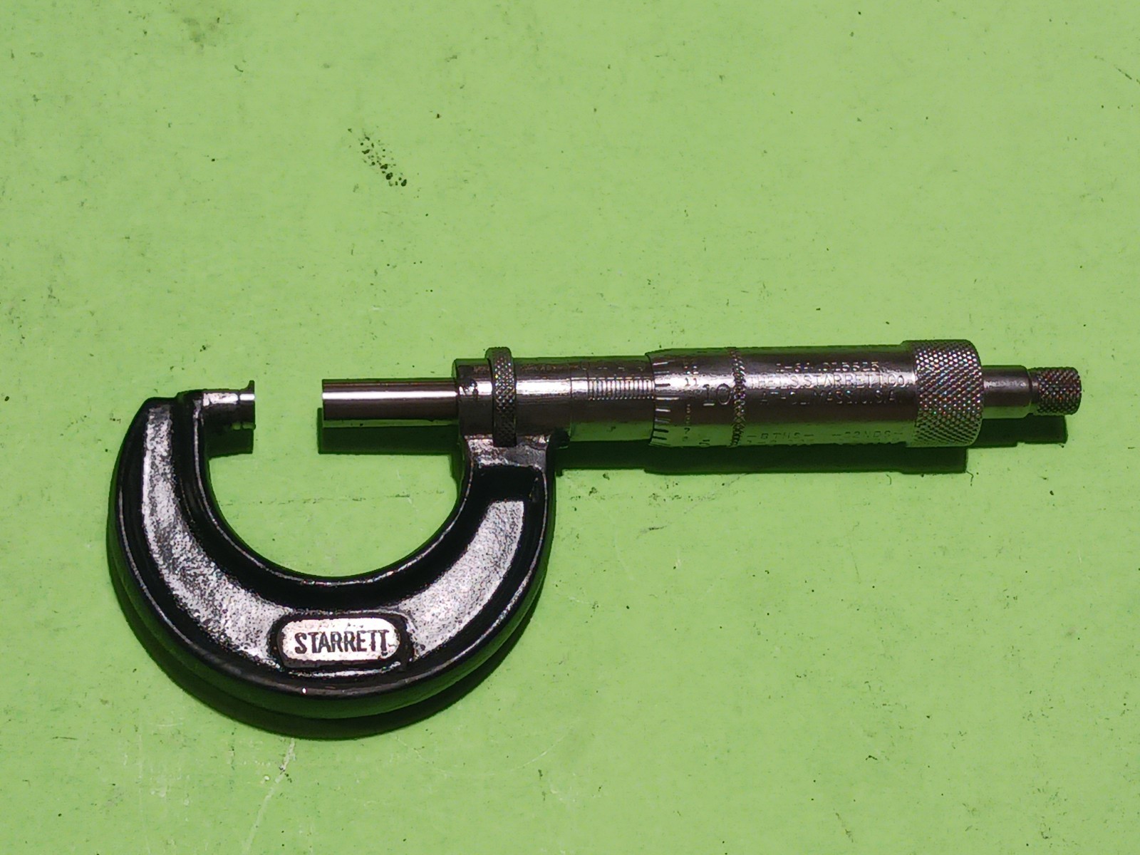 Vintage STARRETT No. 436 MICROMETER 0-1" USA Made Machinist Tool Excellent