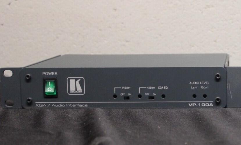 Kramer VP-100A XGA / Audio Interface 00-VP-100A with Power Cord and Rackmounts