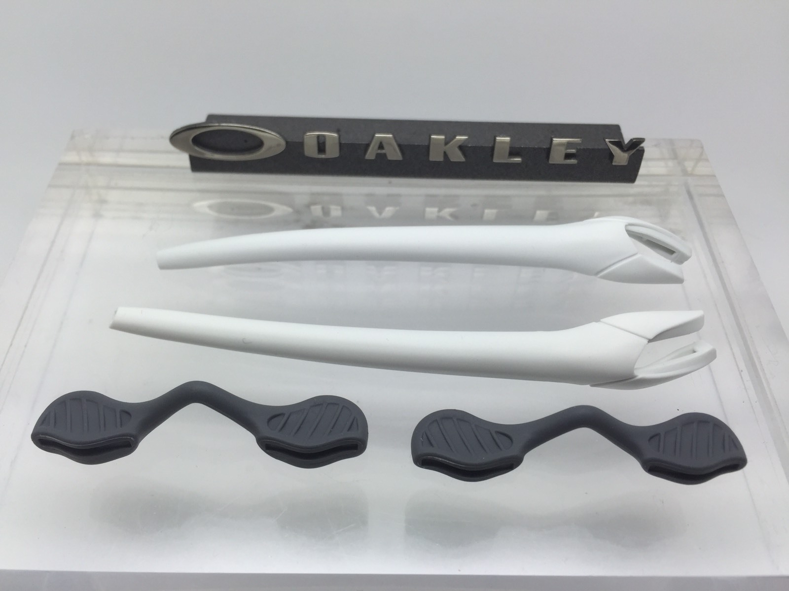 AUTHENTIC OAKLEY RADAR EV WHITE EAR SOCKS & NOSE PADS KIT Temple Tips