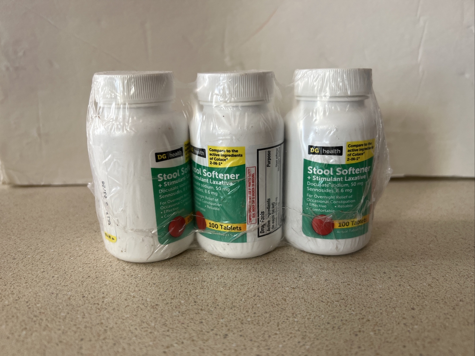 DG Health Extra Strength Stool Softener 300 Tablets exp 03/26