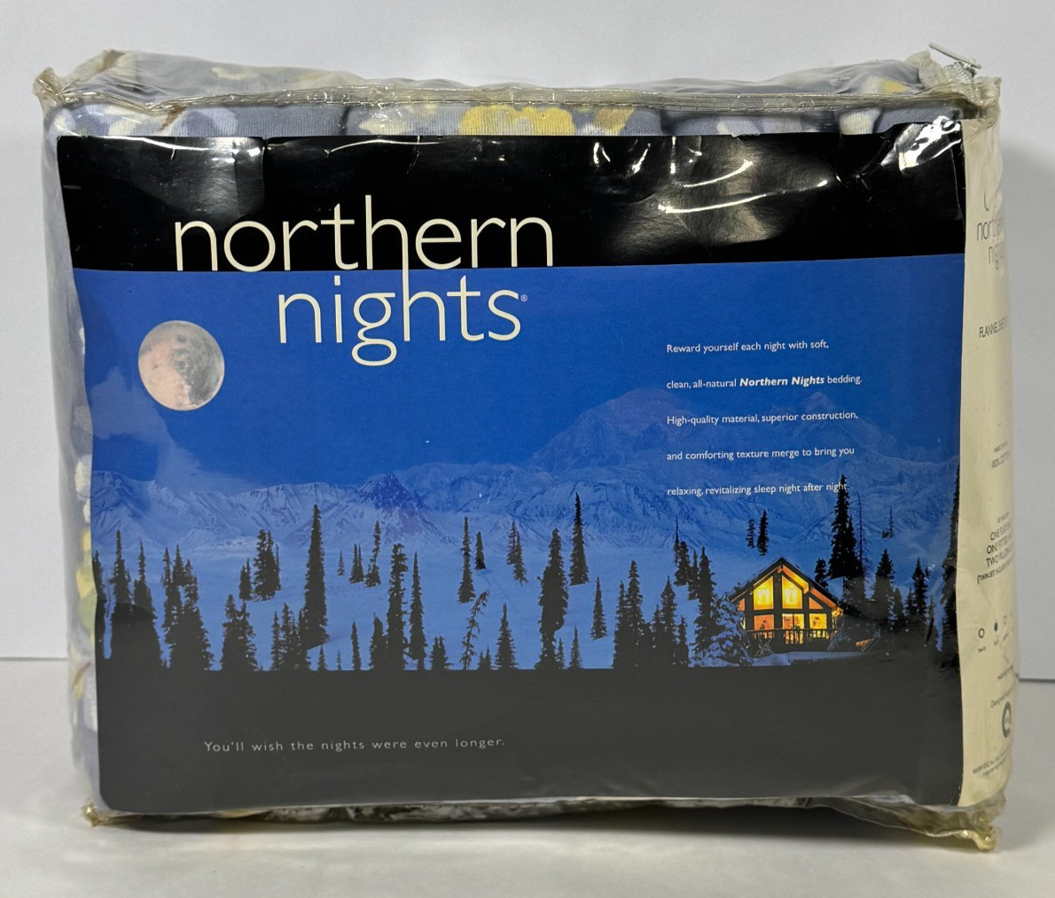 Northern Nights Flannel Sheet Set Full Size Floral 100% Cotton QVC 2008 NWOT