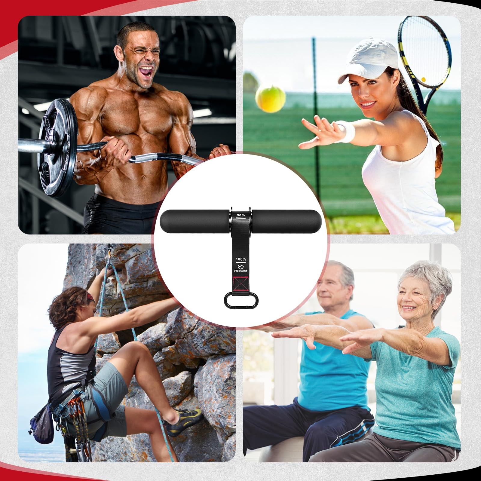 Forearm Strengthener & Exerciser, Wrist Roller with Thicker Handle, Trainer w...