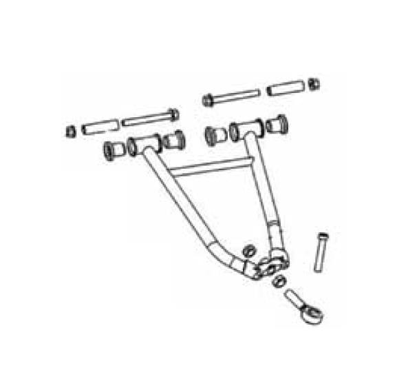 SPI Bushing & Bolt Kit for Chrome Moly Upper A-Arms for 2011-2012 Polaris Turbo