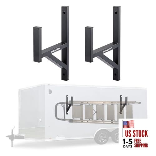 Side Mount Trailer Ladder Rack Racks Heavy Duty Steel Ladder Racks with 2