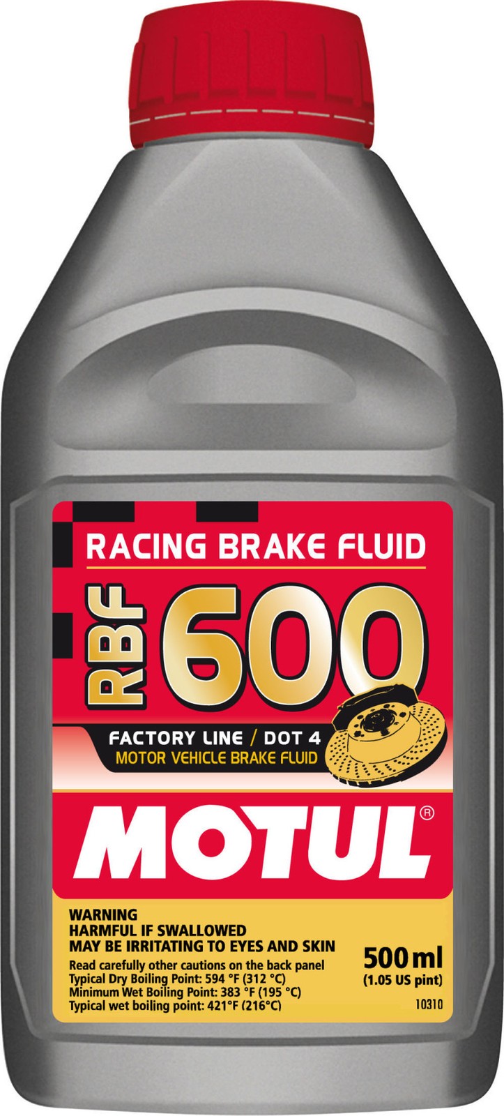 Motul 1/2L RBF For 600 Racing DOT 4 Brake Fluid - High Performance Synthetic