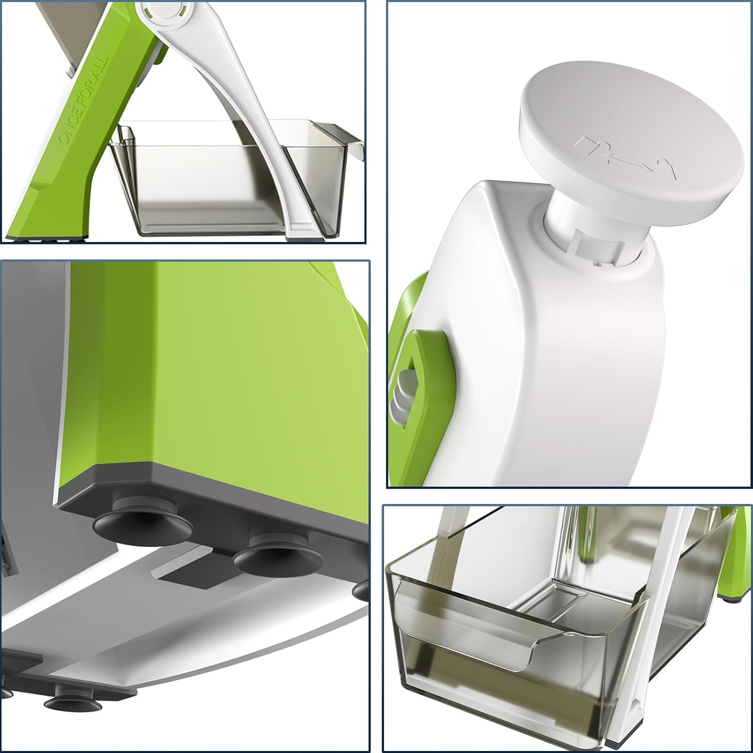 Safe Mandoline Slicer for Kitchen, Potato Slicer, Vegetables Slicer and Chopp...