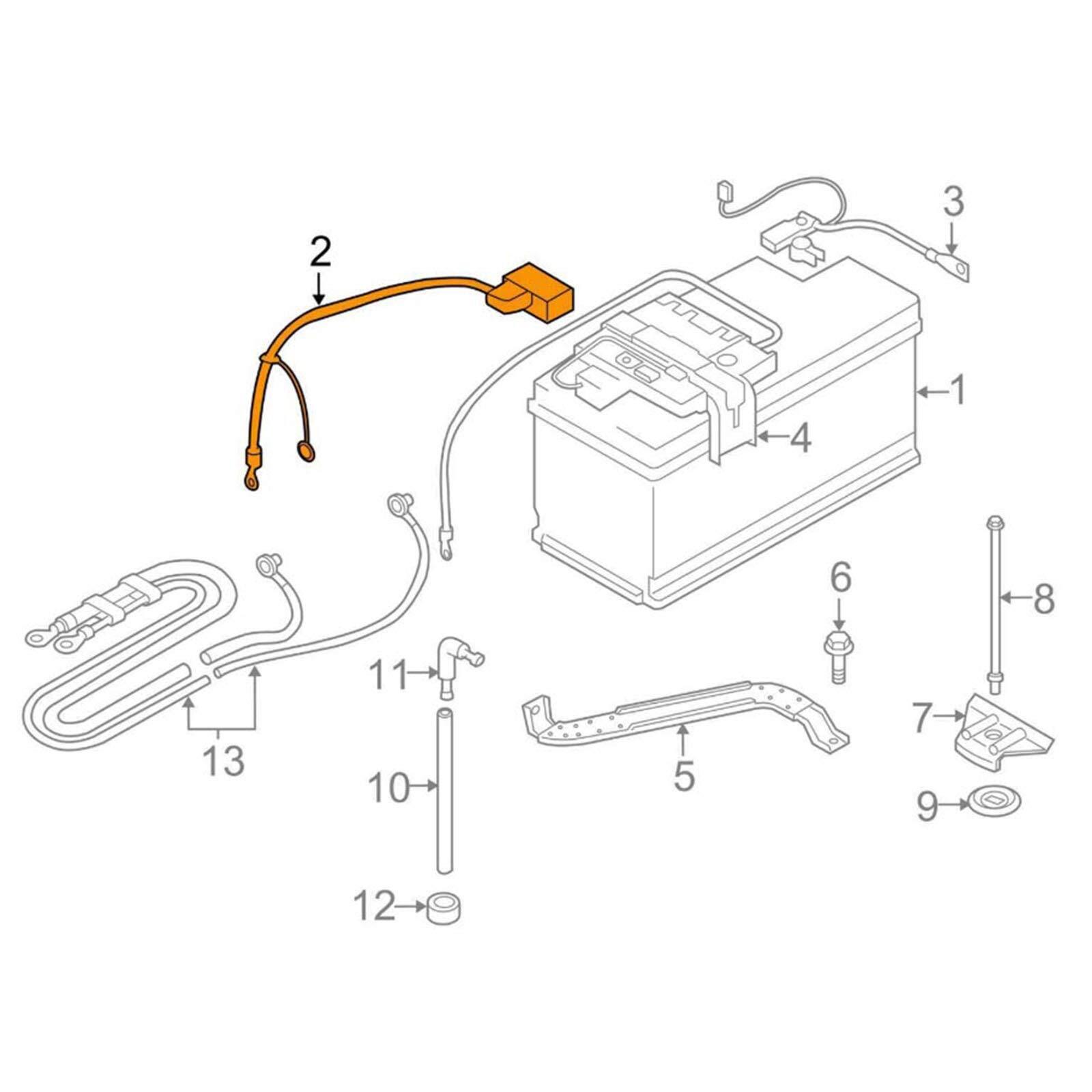 Battery Positive Terminal Cable (Plus Pole) Compatible With BMW 328i E92🚗