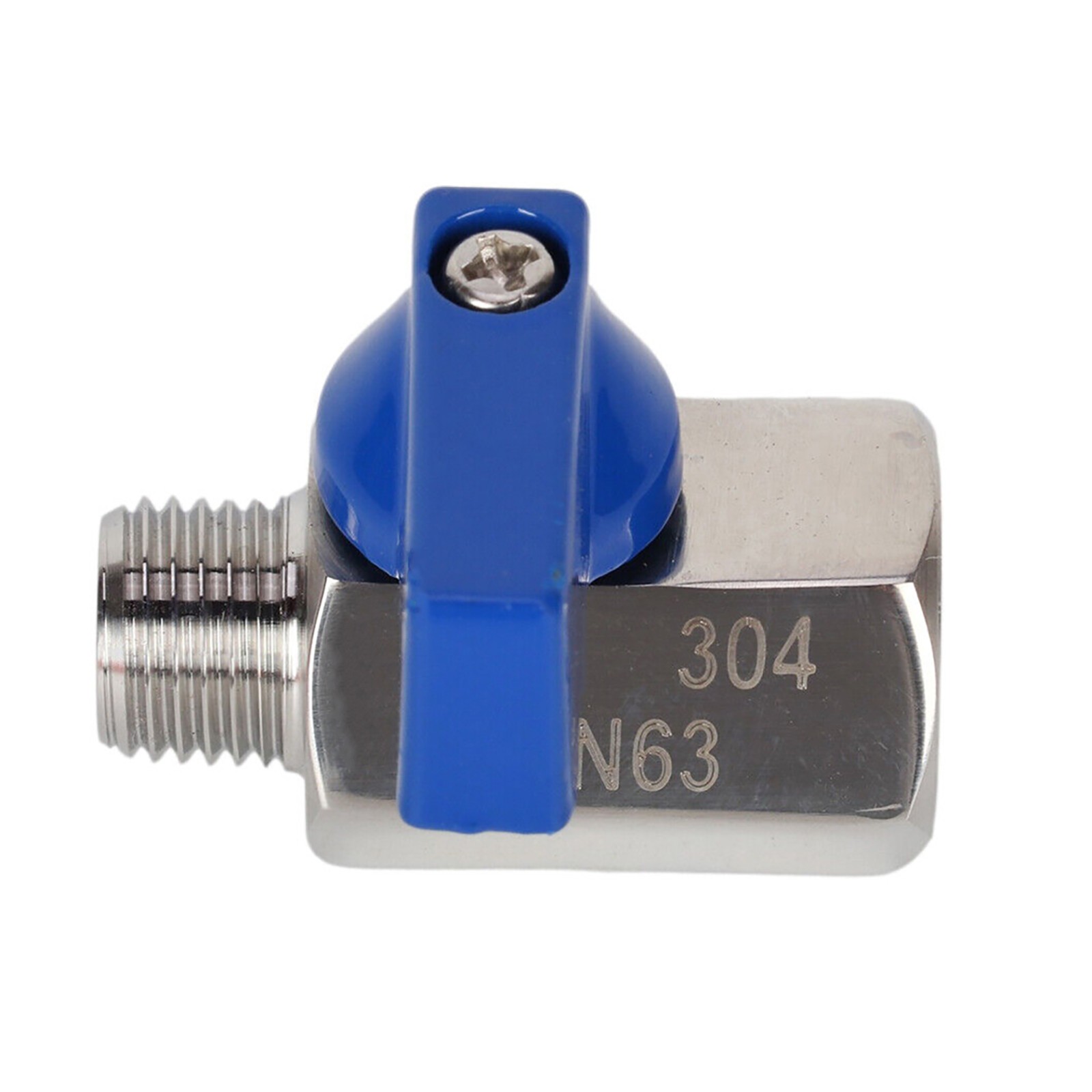 Steel Mini Ball Valve Shut-Off Valve Part With 1/4" NPT Female & Male Thread