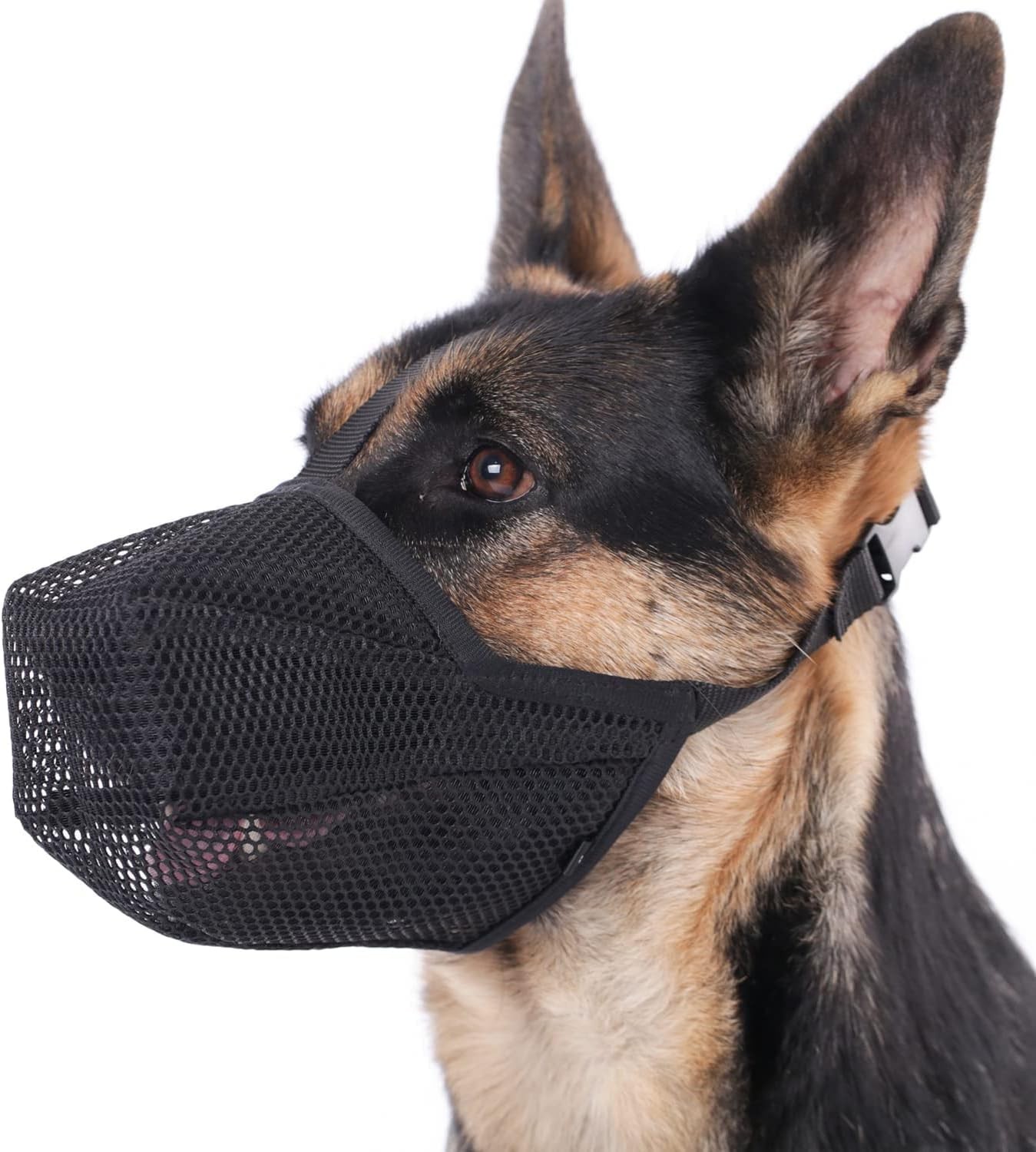 Soft Mesh Dog Muzzle for Small Medium Large Dogs, Prevents Biting Licking