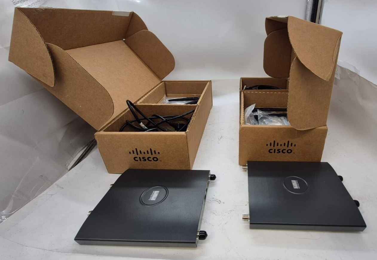 Lot of 2 Cisco AIR-LAP1242AG-A-K9 Aironet Wireless Access Point