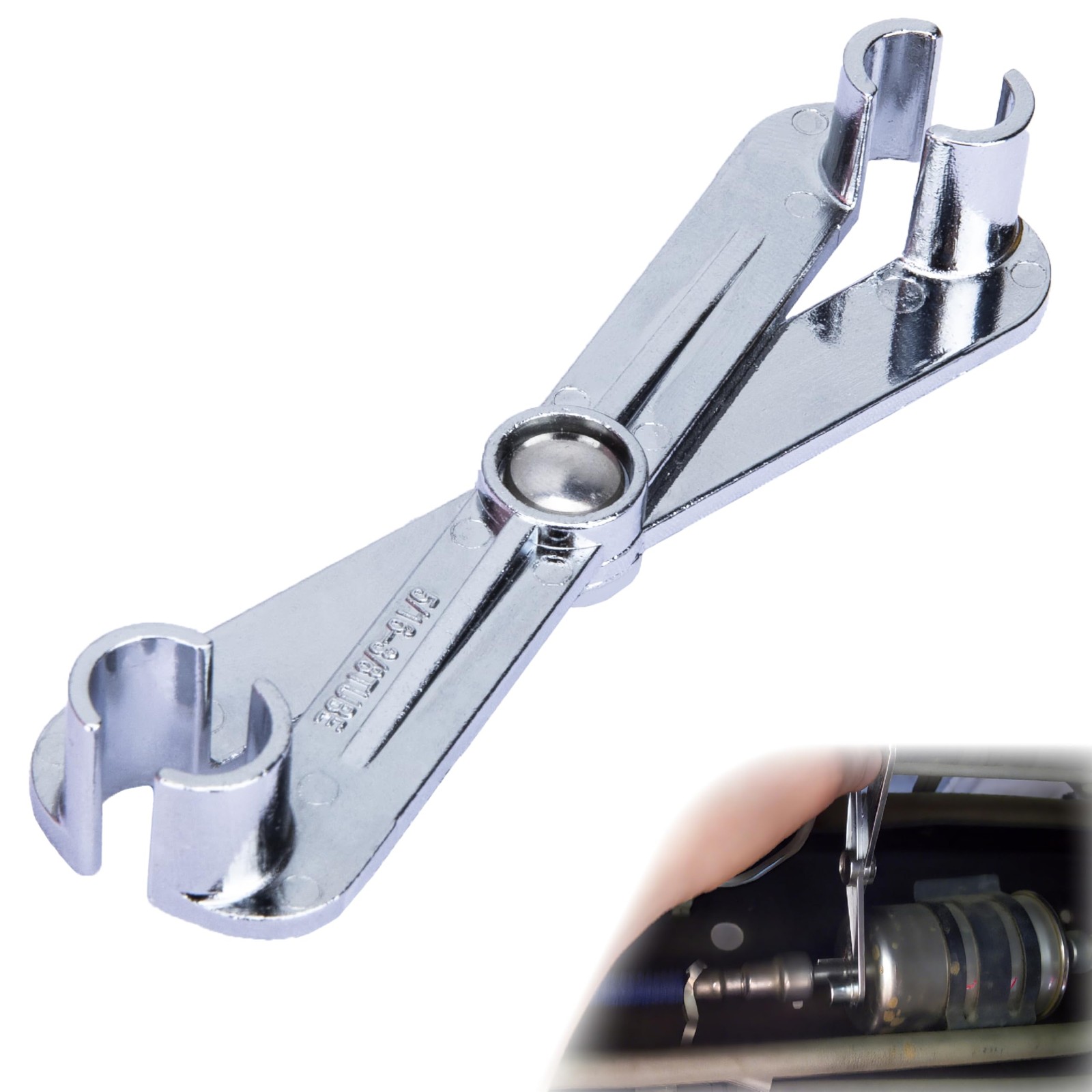 Fuel Line Disconnect Tool, 3/8 Inch and 5/16 Metal Filter Removal...