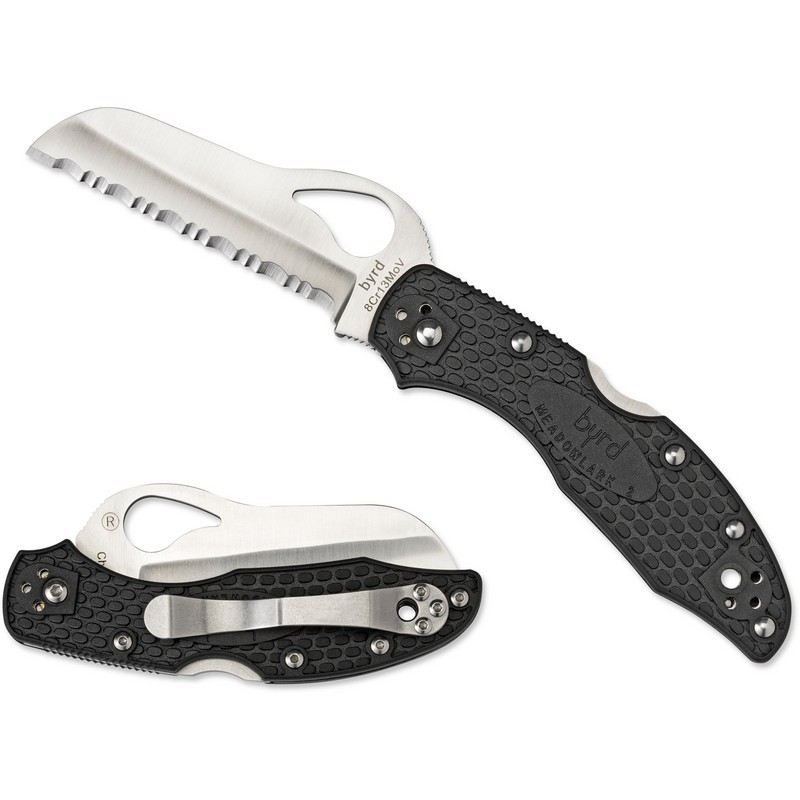 Spyderco BY19SBK2 byrd Meadowlark 2 Rescue Folding Knife 3.05" 8Cr13MoV