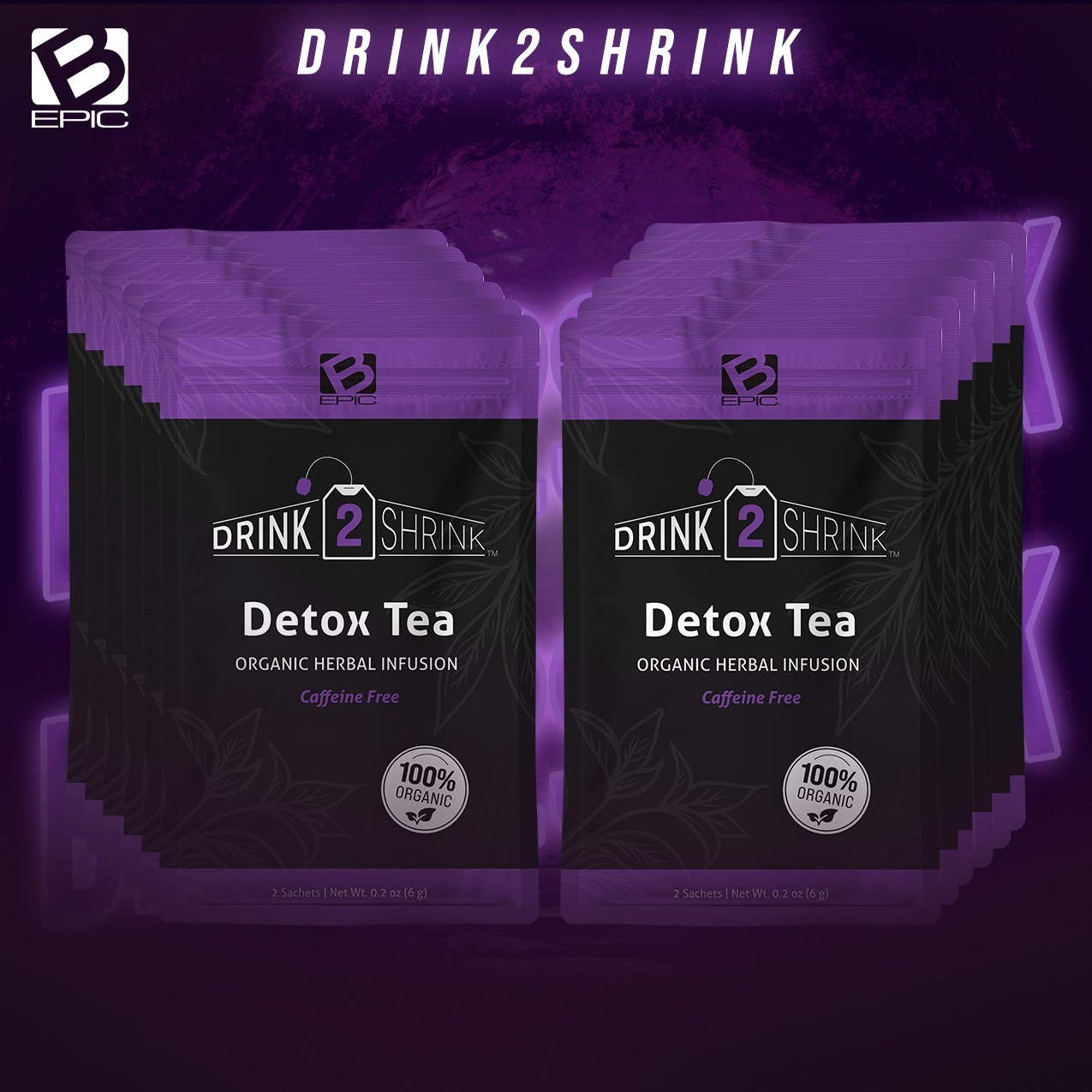 Customer Drink2Shrink Detox Tea: 12 Packs packaging my vary-From USA