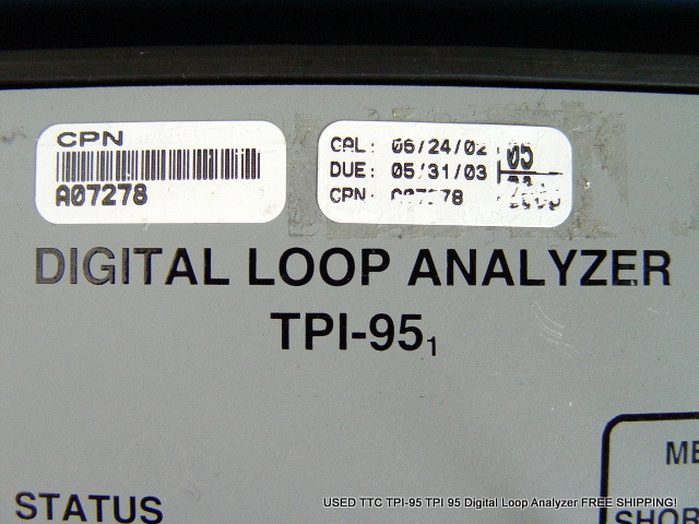 USED TTC TPI-95 TPI 95 Digital Loop Analyzer FREE SHIPPING!