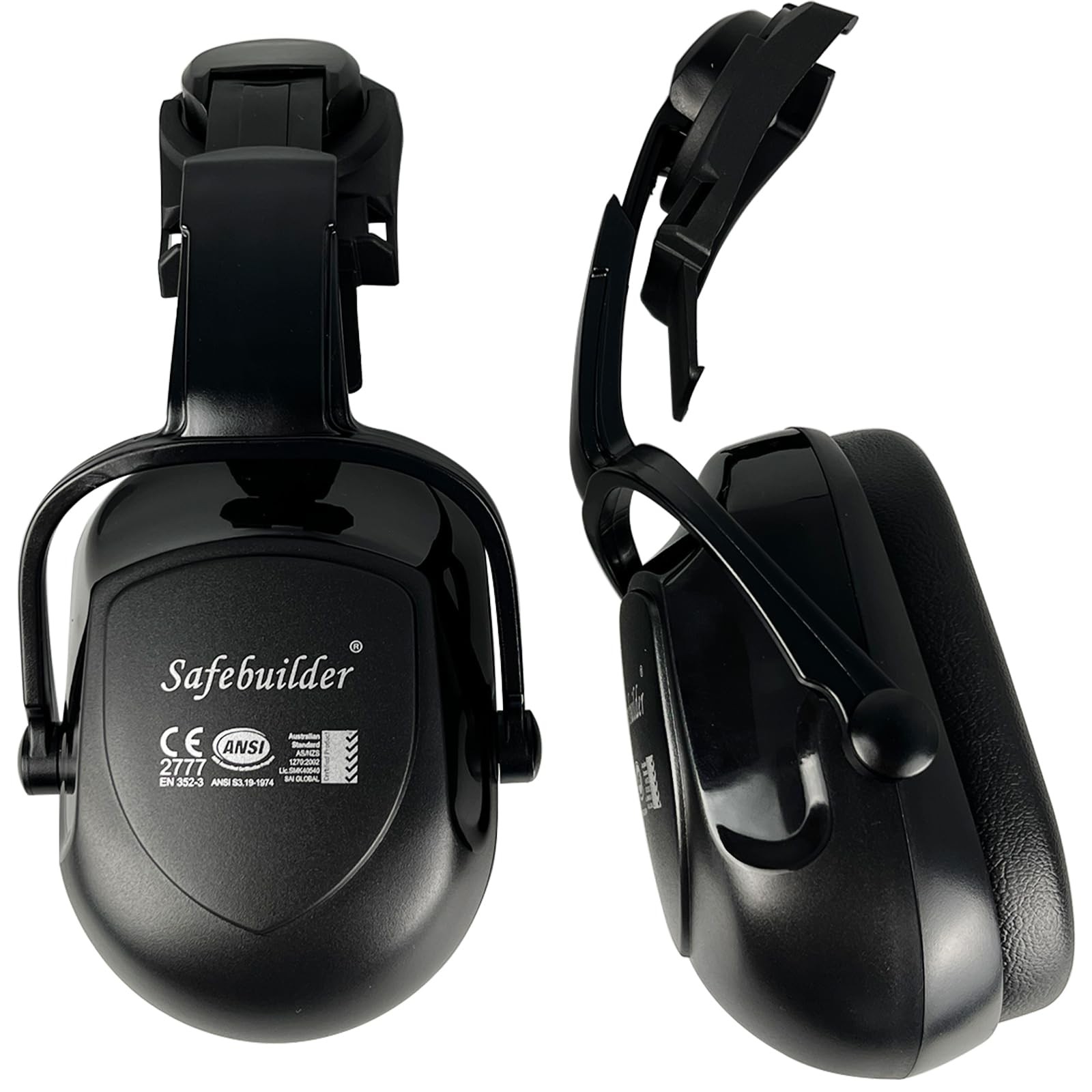 SAFEBUILDER 30dB Ear Muffs Hard Hats Type Safety Earmuffs For Safety Helmet N...