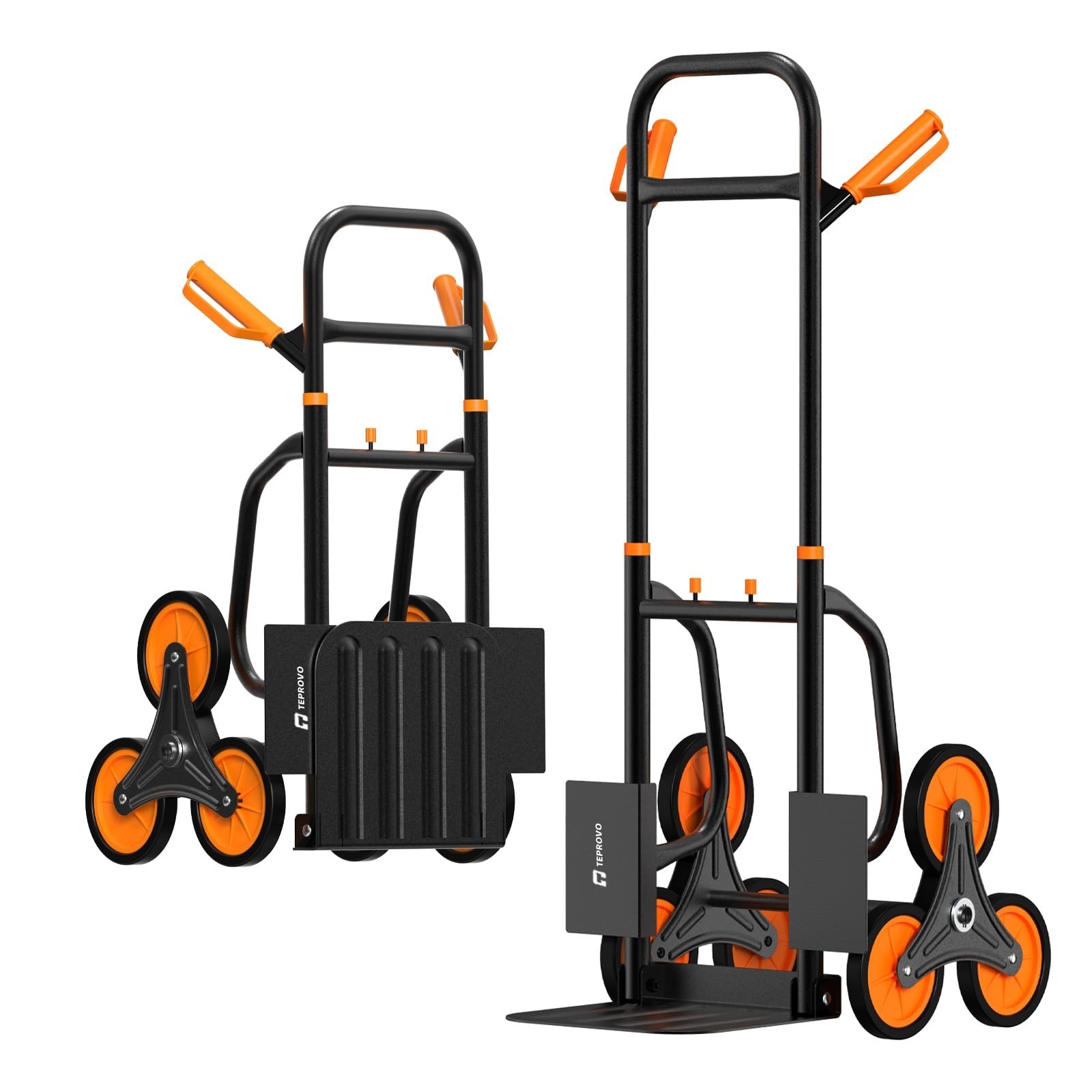 Stair Climbing Hand Truck 440lb，Heavy Duty Dolly Cart for Stairs，T