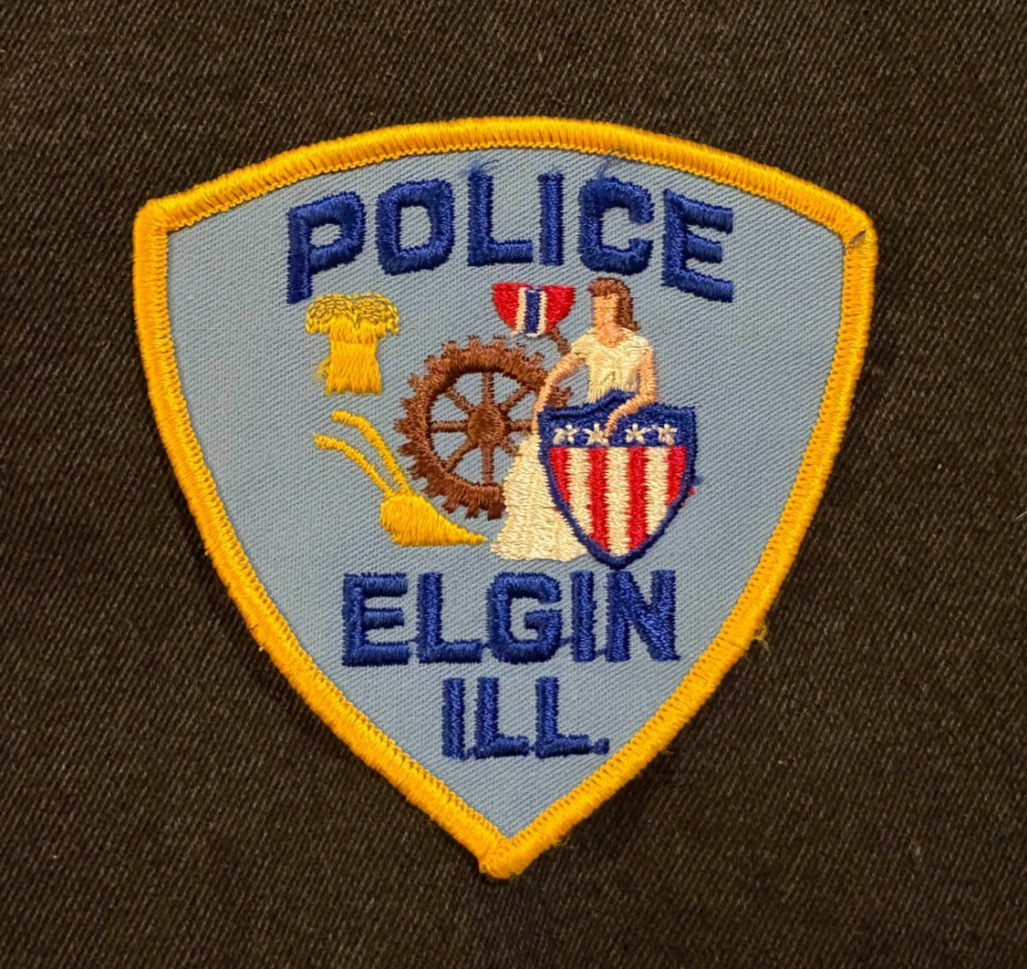 ILLINOIS ELGIN VINTAGE POLICE DEPT SHERIFF PATCH