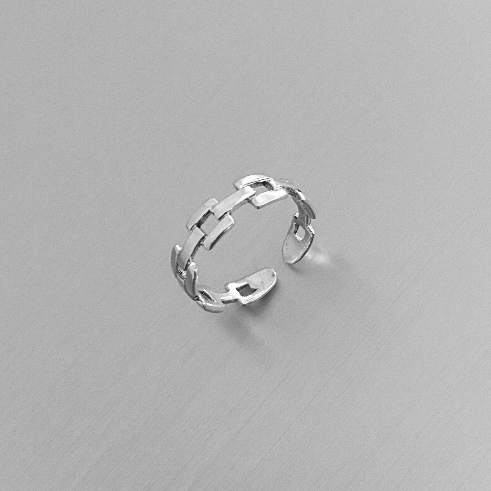 Sterling Silver Link Toe Ring, Silver Rings, Link Ring, Silver Band