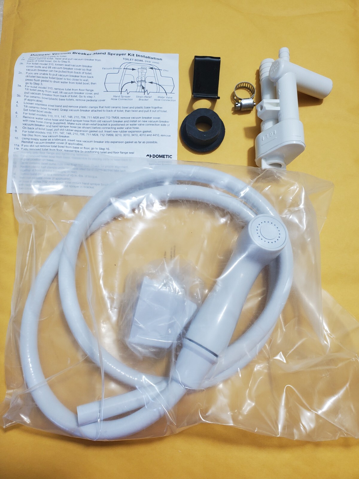 Dometic 385319054 Vacuum Breaker Kit with Hand Spray